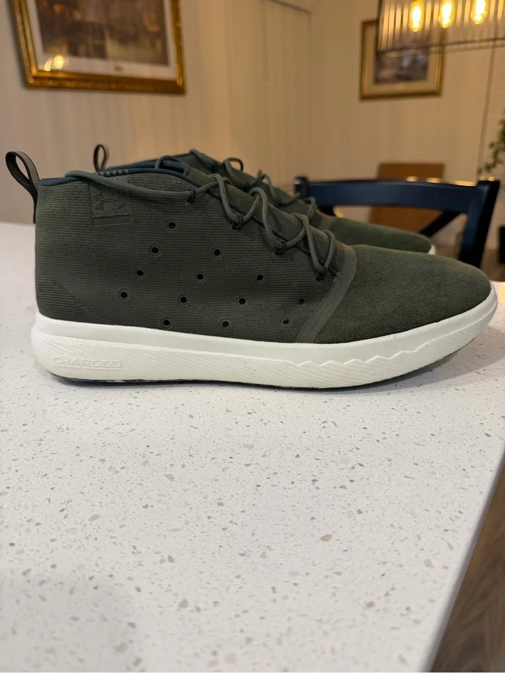 Under Armour Men’s Mid-Top Sneakers - Olive